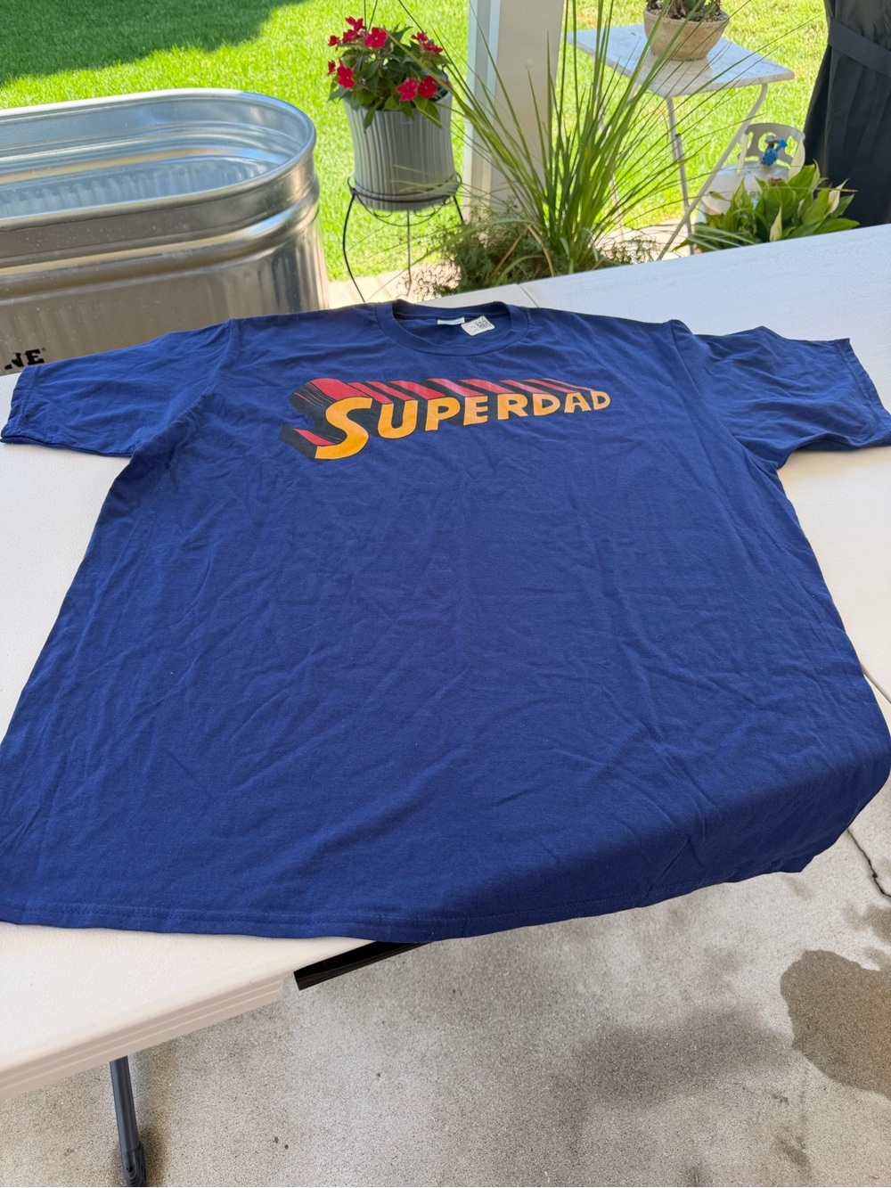 Navy "Superdad" Graphic Tee